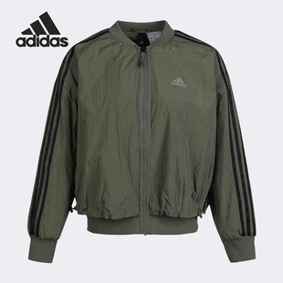 GM1415 女子立领加绒梭织运动夹克外套 Adidas 阿迪达斯正品