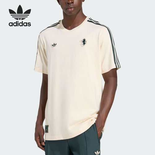 Adidas/阿迪达斯正品三叶草男士圆领套头透气运动短袖JM9453
