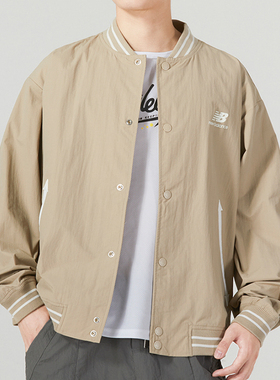 New Balance/NB正品经典男士休闲运动梭织夹克外套AMJ33362-BNN