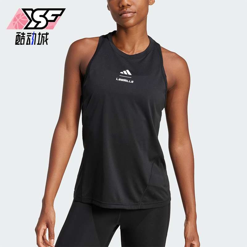 Adidas/阿迪达斯正品2025秋季款女士圆领健身无袖背心T恤JW1743