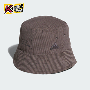阿迪达斯正品 灯芯绒渔夫帽 SE男女时尚 IT2056 BUCKET Adidas