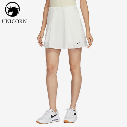 Nike/耐克正品Dri-FIT新款女白色休闲经典高尔夫短裙IH0516-133