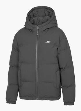 Skechers/斯凯奇正品休闲女子保暖连帽运动时尚羽绒服 P421W040