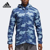 男子防风休闲运动连帽夹克外套 新款 CF5969 阿迪达斯正品 Adidas