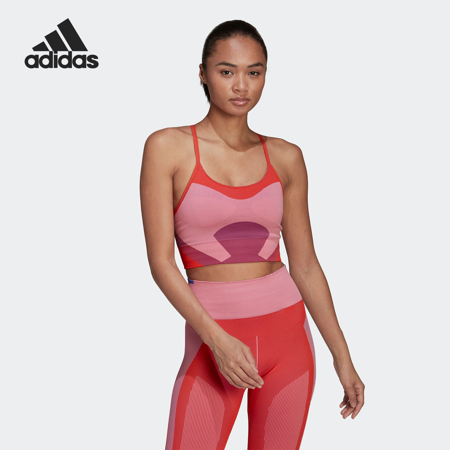 Adidas/阿迪达斯正品aSMC TST BRA女子透气运动文胸 HG8785