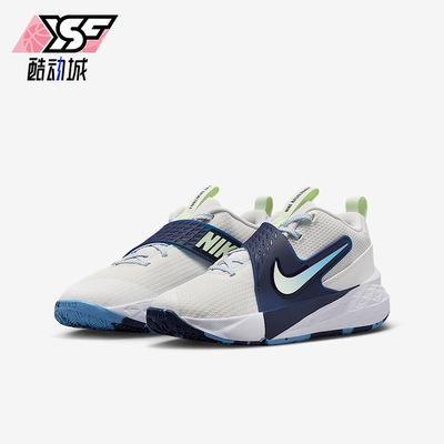 Nike/耐克正品TeamHustleD12新款儿童经典白蓝色篮球鞋HF6279-104