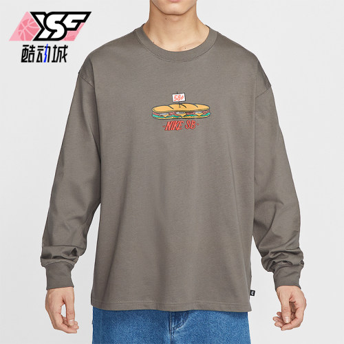 Nike/耐克正品春季新款男士经典印花宽松透气长袖T恤HJ0807-289