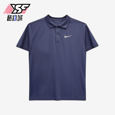 Nike/耐克正品Sportswear新款深蓝白色经典短袖POLO衫DD8373-451