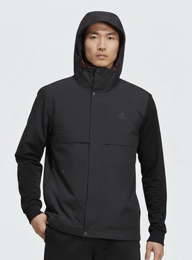 Adidas/阿迪达斯正品当季新款男士运动休闲连帽外套JI8680