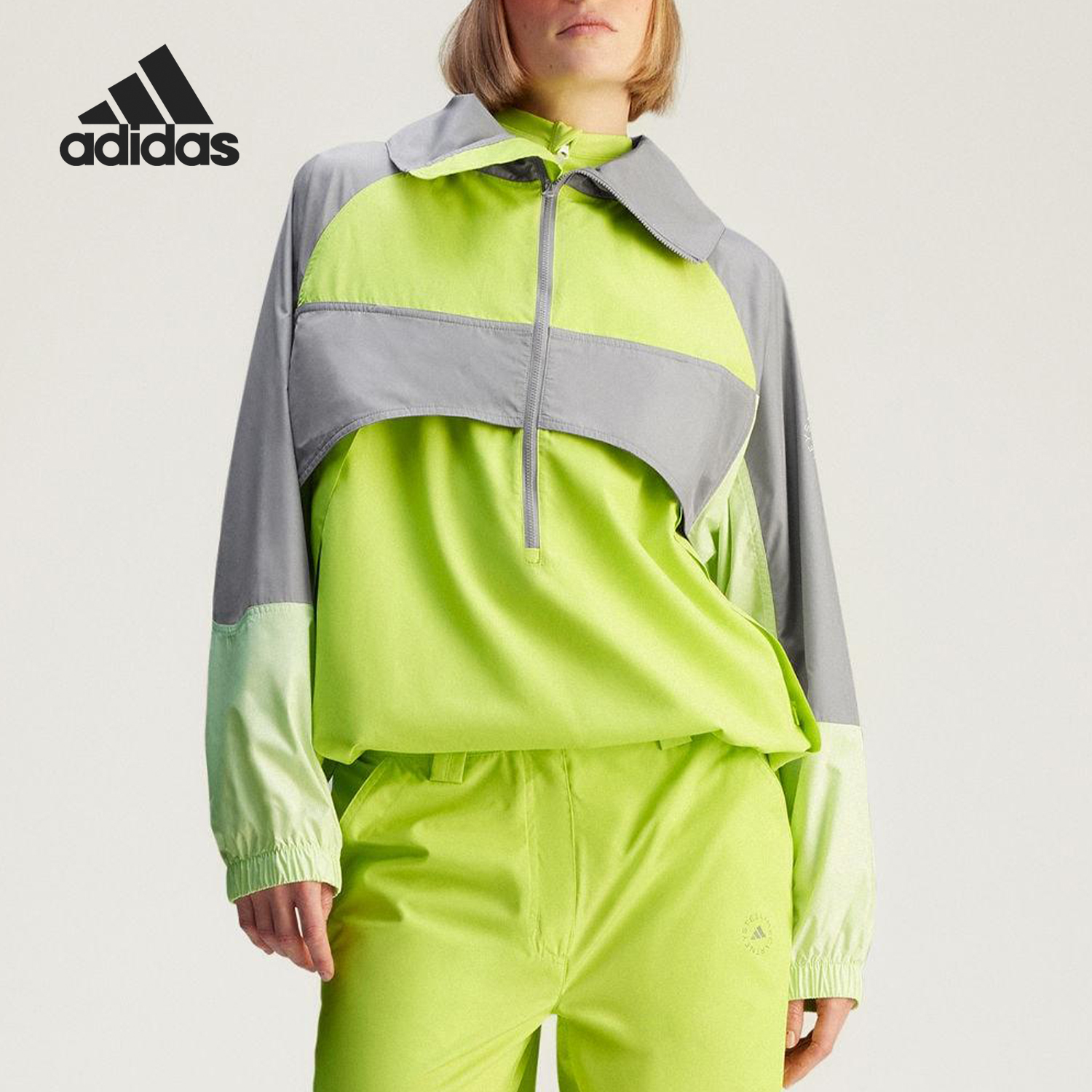 Adidas/阿迪达斯正品TN PO JKT女士宽松户外徒步套头卫衣JG1068