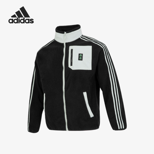 Adidas/阿迪达斯正品REAL LS FLC JKT男士加绒夹克外套HT1136