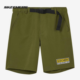 男 Skechers 梭织休闲运动裤 26夏男子短裤 L121M200 斯凯奇正品