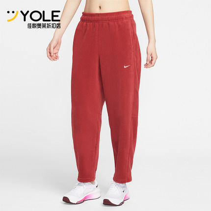 Nike/耐克正品2025冬季款女士日常中腰锥形刺绣长裤HV3708-613