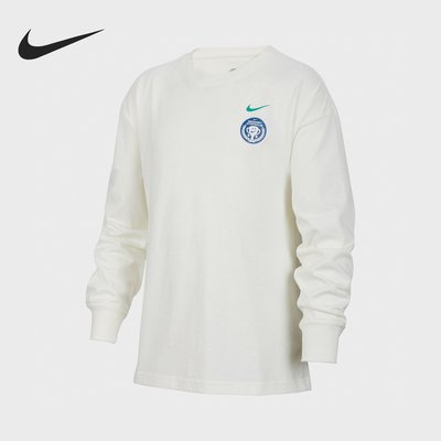 耐克大童透气针织长袖T恤