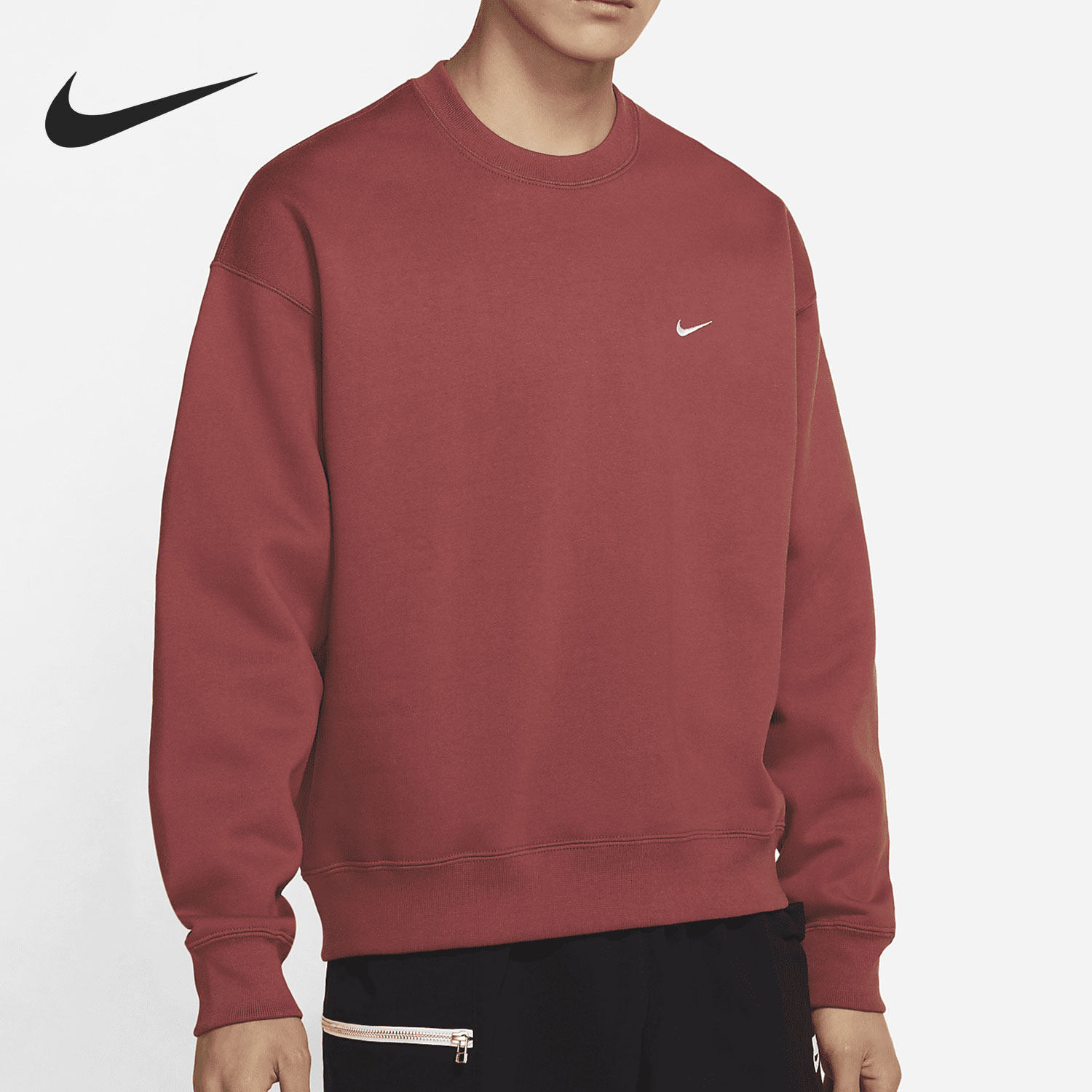 Nike/耐克正品男子加绒圆领简约针织运动休闲卫衣 DA0318-661,运动服/休闲服装,运动卫衣/套头衫,淘宝优惠券,粉丝福利购,淘宝优惠卷