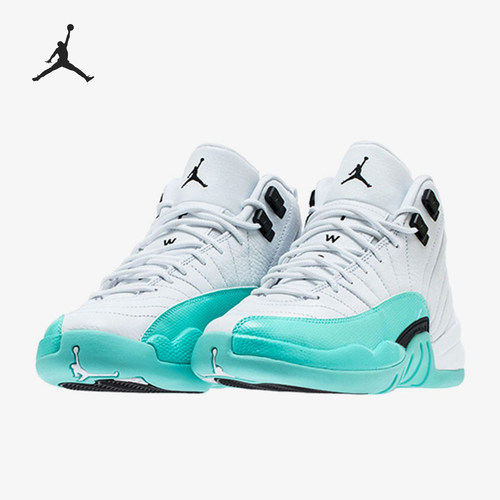 Nike/耐克正品儿童圆头皮革减震防滑高帮篮球鞋510815-100