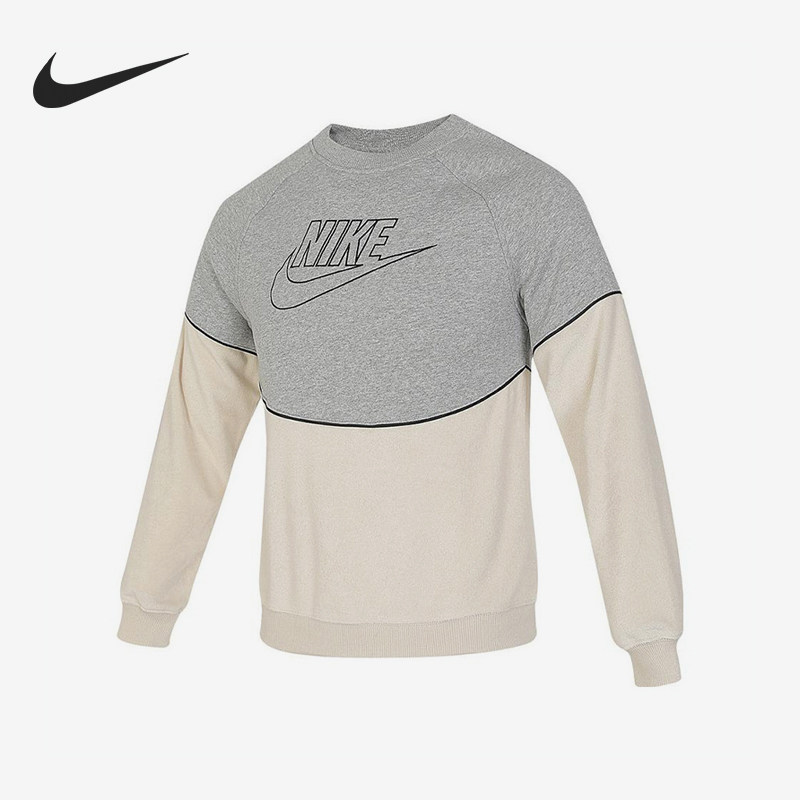 Nike/耐克正品冬季新款大童运动休闲拼接圆领套头卫衣FD3161,童装/婴儿装/亲子装,卫衣/绒衫,淘宝优惠券,粉丝福利购,淘宝优惠卷