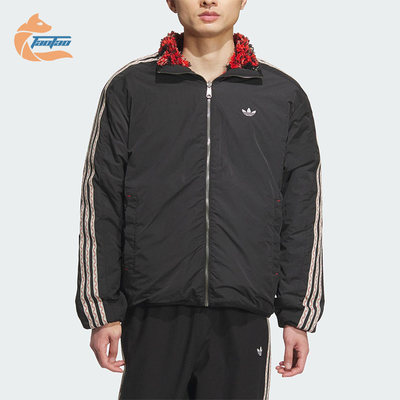 Adidas/阿迪达斯正品三叶草男士休闲双面穿立领宽松外套KC0105