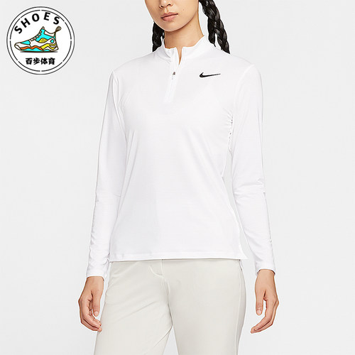 Nike/耐克正品Dri-FIT女士高尔夫简约透气开衩运动长袖HF6587-100