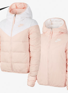 Nike/耐克正品当季保暖时尚运动休闲女子双面穿羽绒服 CU0283-100
