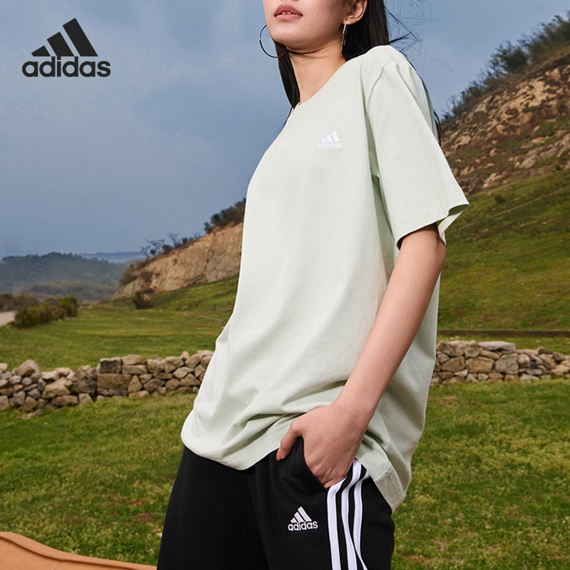 Adidas/阿迪达斯正品新款男子运动休闲透气圆领短袖IT4337