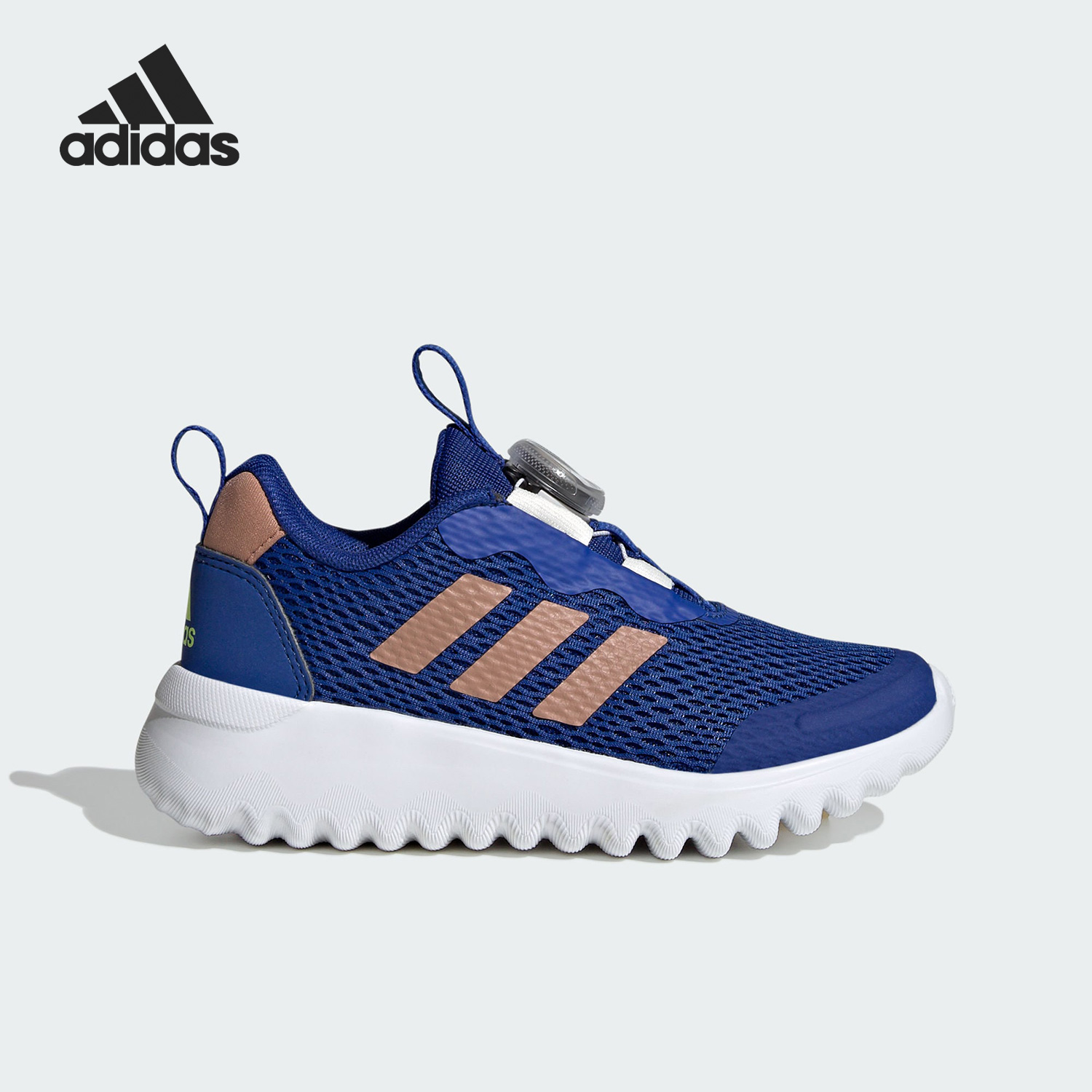 阿迪达斯儿童旋转按钮网面运动鞋