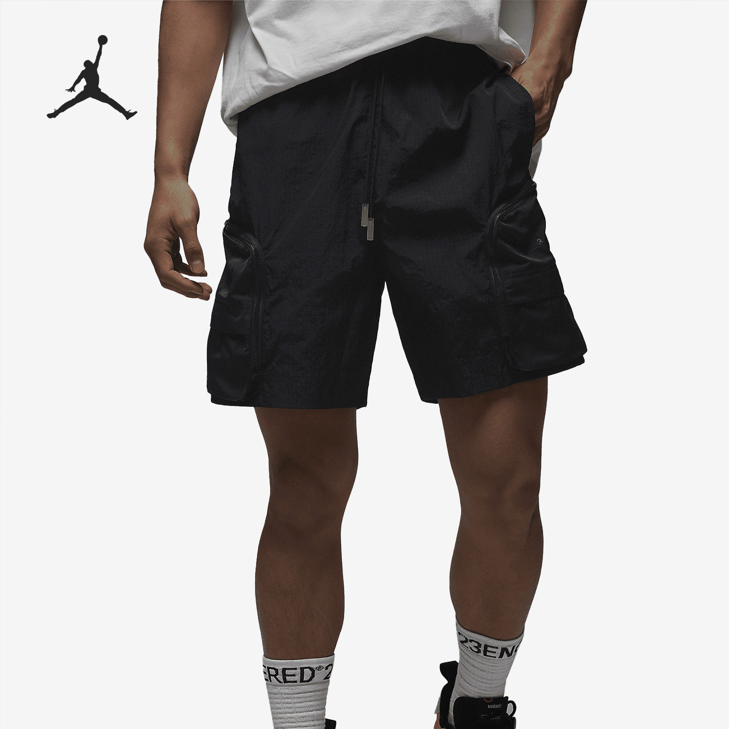 Nike/耐克正品Jordan男子新款透气系带运动短裤DX9654-010,运动服/休闲服装,运动中长裤／短裤,淘宝优惠券,粉丝福利购,淘宝优惠卷