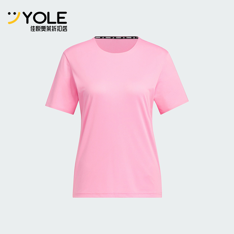 Adidas/阿迪达斯正品ESS T-SHIRT女士透气跑步修身运动短袖JZ2204