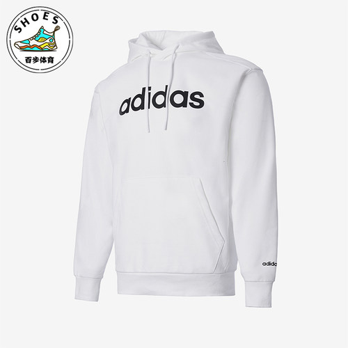 Adidas/阿迪达斯正品春季新款男士针织连帽休闲套头卫衣JF3319