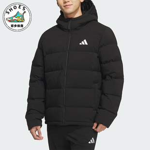 Adidas/阿迪达斯正品2025男士日常经典运动保暖连帽羽绒服KF4400