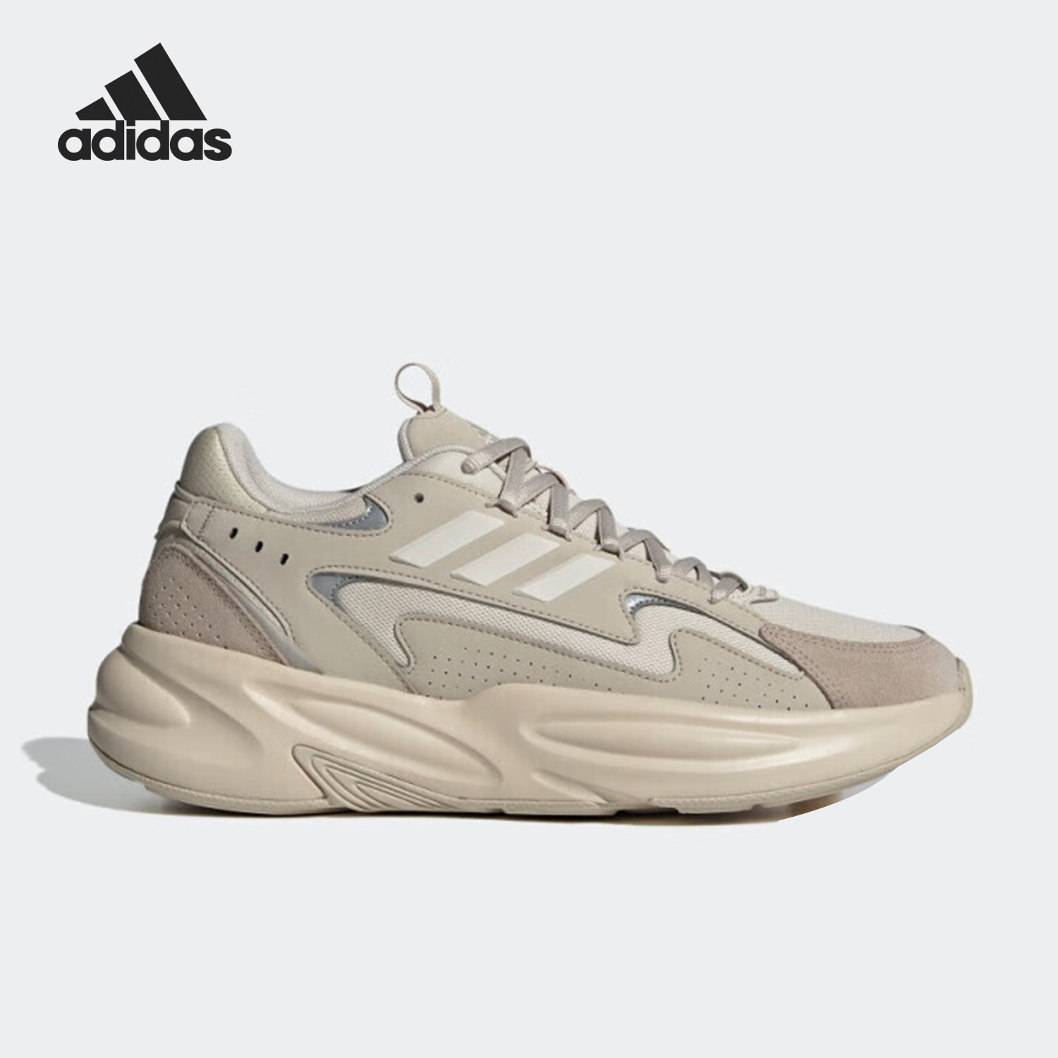 Adidas/阿迪达斯正品运动男女同款防滑系带低帮休闲鞋JS3024