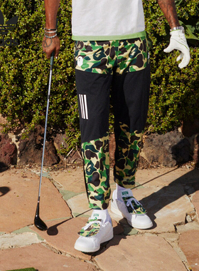 Adidas/阿迪达斯正品PANTS G BAPE 联名款男女运动裤IQ3681