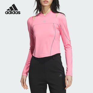 女士运动长袖 Adidas T恤JJ3781 TEE 阿迪达斯正品 FUSTL