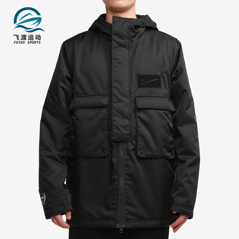 Nike/耐克正品保暖连帽时尚男子运动休闲棉服夹克外套CK6772-010