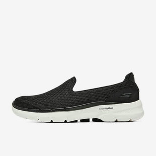 Skechers/斯凯奇正品GO WALK 6女子休闲一脚蹬健步鞋124508-BKW