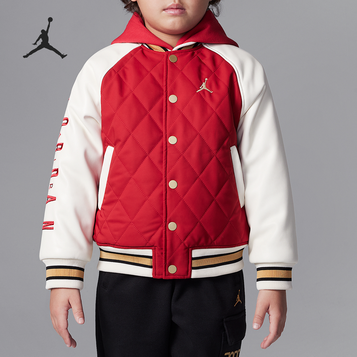 Nike/耐克正品JORDAN小童时尚简约运动夹克外套IB8157-687