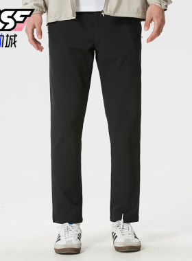 Adidas/阿迪达斯正品男士黑色训练舒适透气经典运动跑步裤KG0804