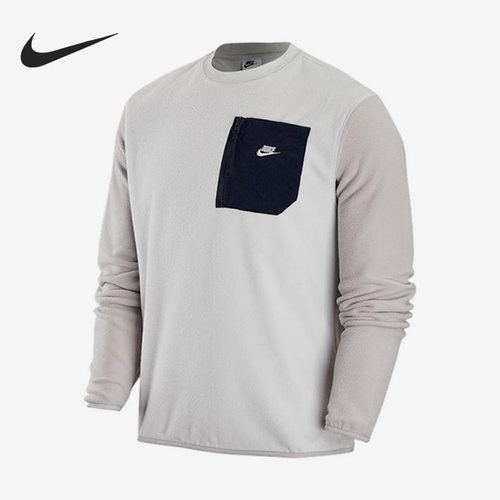 Nike/耐克正品新款休闲口袋圆领套头男子运动卫衣FD2376-025 - 封面