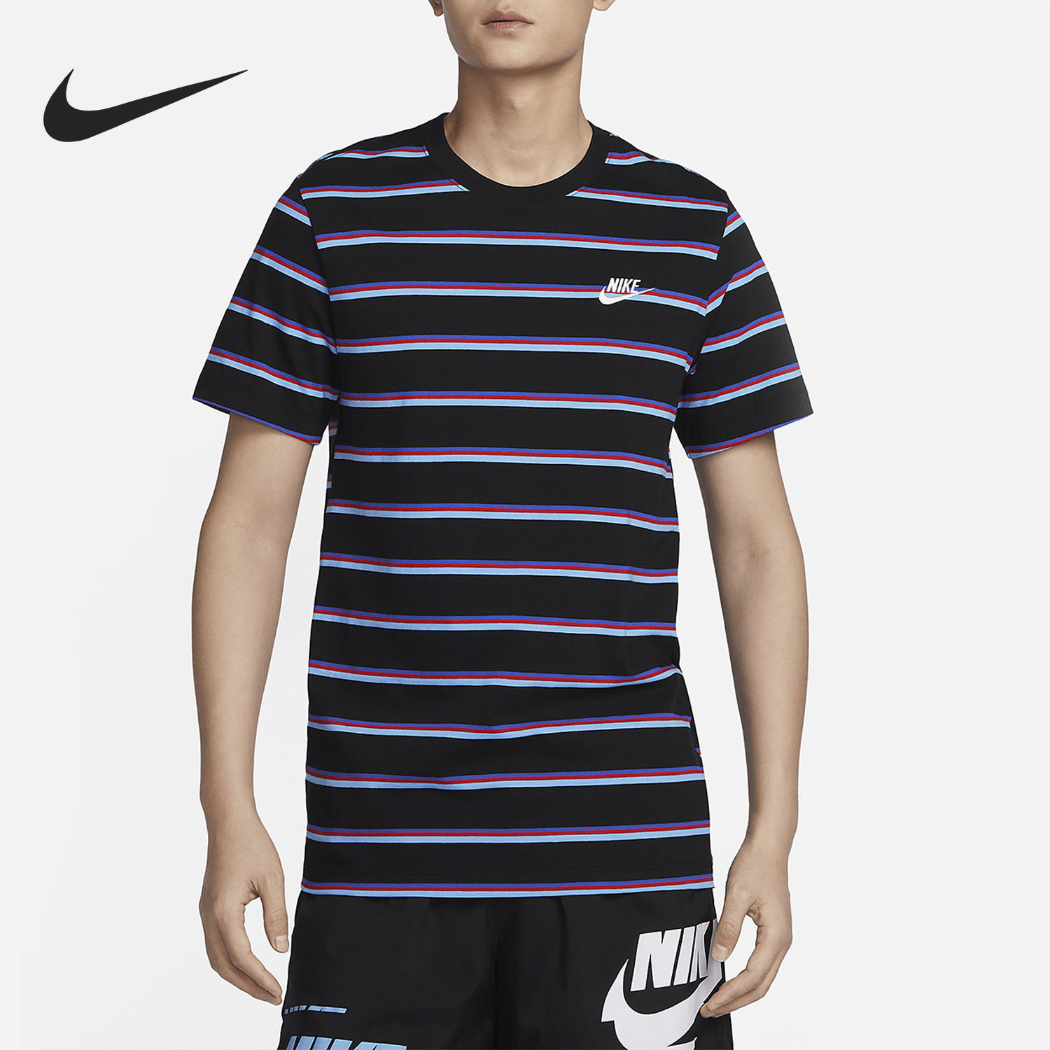 Nike/耐克正品新款男子透气运动休闲条纹T恤DZ2986-010,运动服/休闲服装,运动T恤,淘宝优惠券,粉丝福利购,淘宝优惠卷
