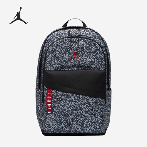 Nike/耐克正品JORDAN 男女印花大容量运动双肩背包HA6473-015