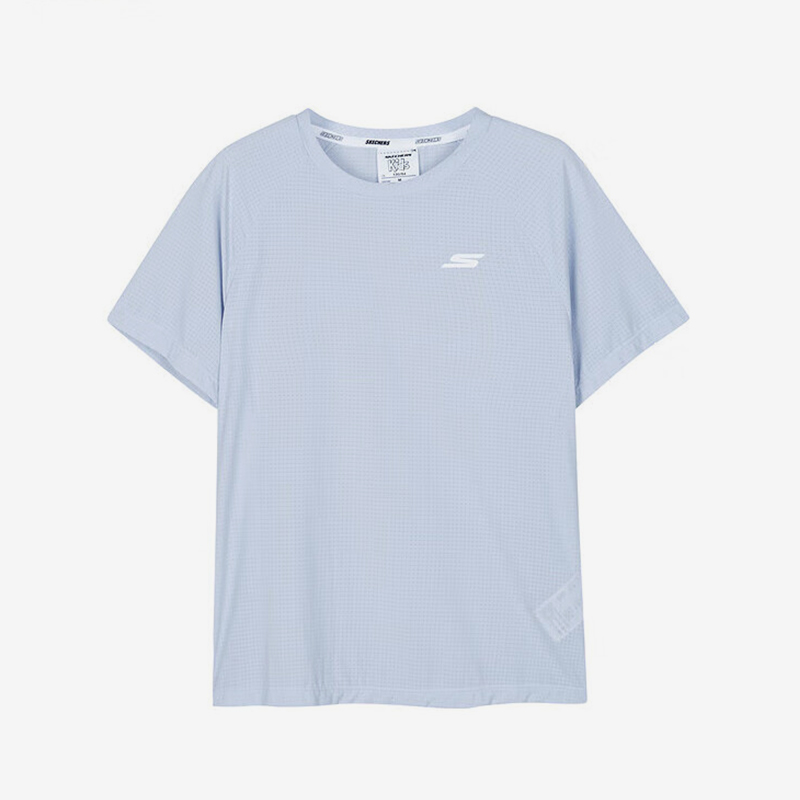 Skechers/斯凯奇正品2024新款儿童透气吸湿排汗运动短袖T恤