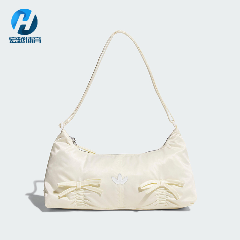 Adidas/阿迪达斯正品三叶草女士经典蝴蝶结法棍单肩挎包KC2769