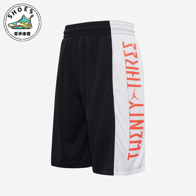 Nike/耐克正品JORDANAJ1新款男黑白色休闲篮球短裤CI0018-011