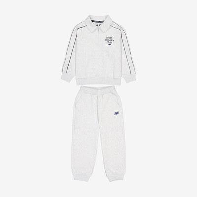 New Balance新百伦正品童圆领套头休闲运动舒适套装2PE32123-LGR