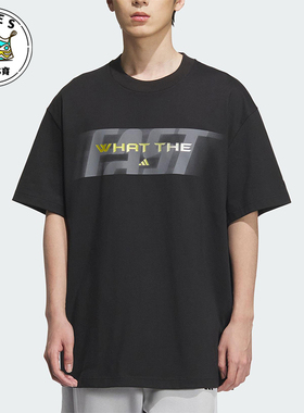 Adidas/阿迪达斯正品2025夏季款男士印花经典宽松篮球短袖KA2292