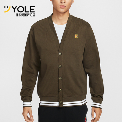 Nike/耐克正品Court Fairway男士休闲针织复古运动外套IQ3973-212