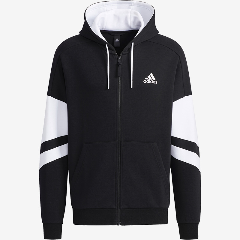 男子宽松连帽跑步休闲夹克