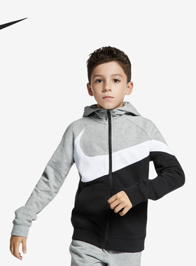 Nike/耐克正品Sportswear大童运动连帽拼接外套BV0789-064