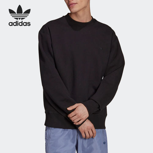 Adidas/阿迪达斯正品三叶草运动男子圆领套头卫衣 H09179