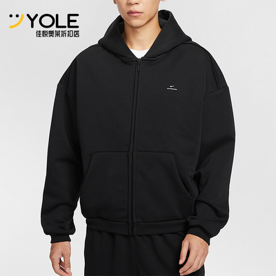 Nike/耐克正品冬季男士简约宽松拉链加绒篮球运动外套IO3690-010